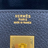 エルメス HERMES バーキン40 ○Z刻印 ブラック ゴールド金具 アルデンヌ レディース ハンドバッグ