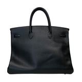 エルメス HERMES バーキン40 ○Z刻印 ブラック ゴールド金具 アルデンヌ レディース ハンドバッグ