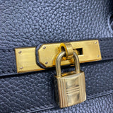 エルメス HERMES バーキン40 ○Z刻印 ブラック ゴールド金具 アルデンヌ レディース ハンドバッグ