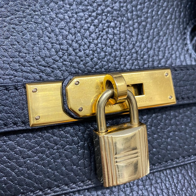 エルメス HERMES バーキン40 ○Z刻印 ブラック ゴールド金具 アルデンヌ レディース ハンドバッグ