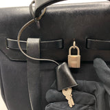 エルメス HERMES エールバッグアドPM □D刻 ブラック×SV金具 トワルオフィシェ/ヴァッシュハンター レディース リュック・デイパック
