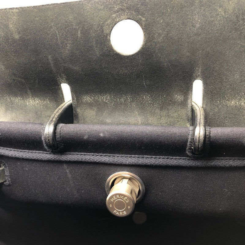 エルメス HERMES エールバッグアドPM □D刻 ブラック×SV金具 トワルオフィシェ/ヴァッシュハンター レディース リュック・デイパック