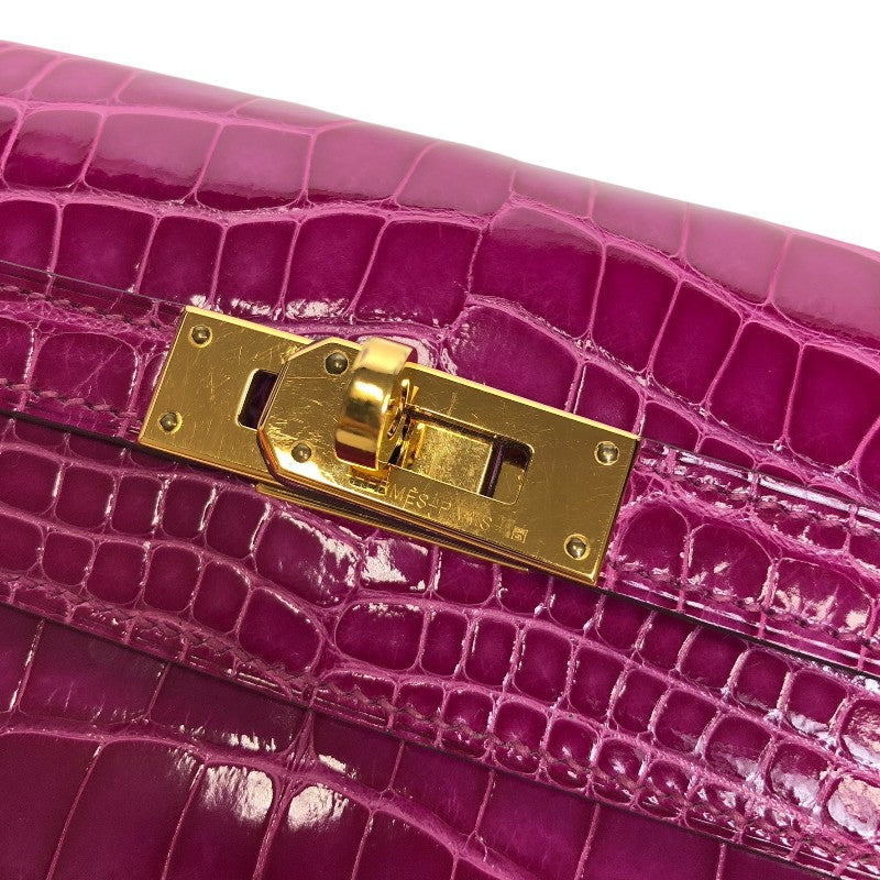 大人可愛い【HERMES】ケリーロングウォレット ローズアザレS金具 HERMES （新品・未使用品）エルメス ケリー ギリーズ ウォレット