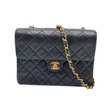 シャネル CHANEL マトラッセチェーンショルダーバッグ ブラック/GD金具 ラム レディース ショルダーバッグ