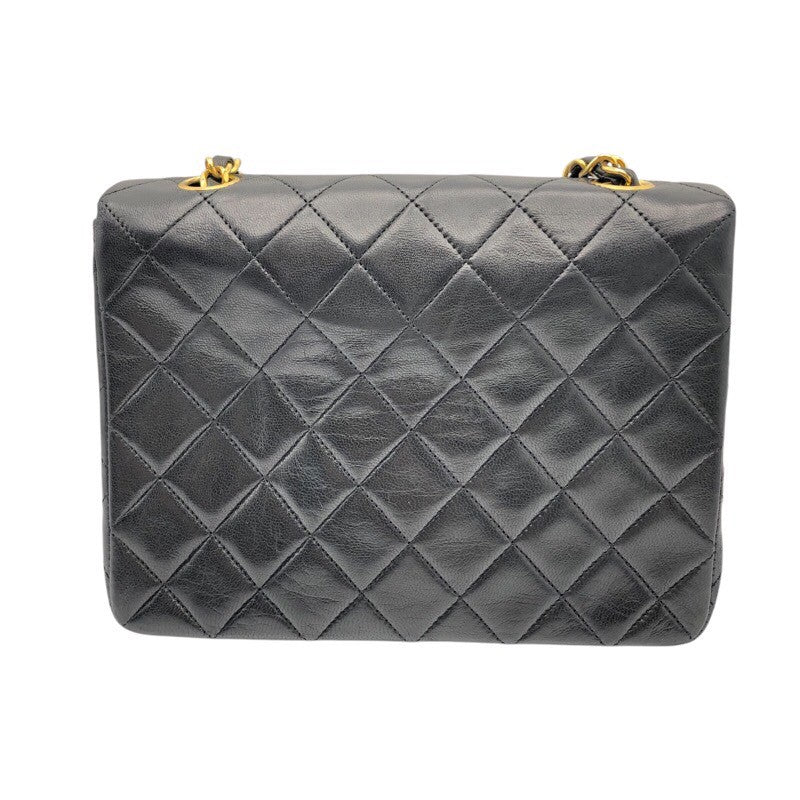 シャネル CHANEL マトラッセチェーンショルダーバッグ ブラック/GD金具 ラム レディース ショルダーバッグ