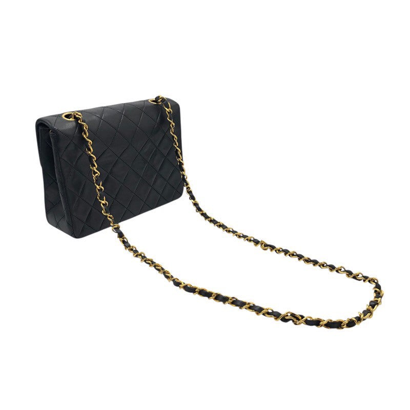 シャネル CHANEL マトラッセチェーンショルダーバッグ ブラック/GD金具 ラム レディース ショルダーバッグ