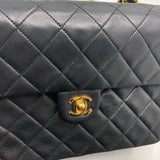 シャネル CHANEL マトラッセチェーンショルダーバッグ ブラック/GD金具 ラム レディース ショルダーバッグ
