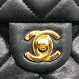 シャネル CHANEL マトラッセチェーンショルダーバッグ ブラック/GD金具 ラム レディース ショルダーバッグ