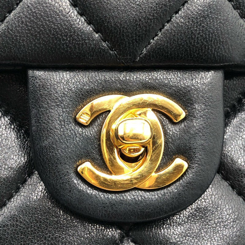 シャネル CHANEL マトラッセチェーンショルダーバッグ ブラック/GD金具 ラム レディース ショルダーバッグ
