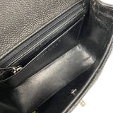 シャネル CHANEL マトラッセ チェーンショルダーバッグ A01115 9番台 ブラック シルバー金具 キャビアスキン レディース ショルダーバッグ