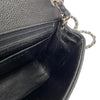 シャネル CHANEL マトラッセ チェーンショルダーバッグ A01115 9番台 ブラック シルバー金具 キャビアスキン レディース ショルダーバッグ