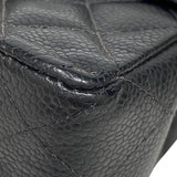 シャネル CHANEL マトラッセ チェーンショルダーバッグ A01115 9番台 ブラック シルバー金具 キャビアスキン レディース ショルダーバッグ