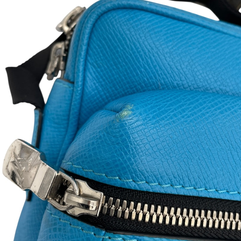ルイ・ヴィトン LOUIS VUITTON アウトドアメッセンジャーPM M30429 ブルー タイガラマ レディース ショルダーバッグ