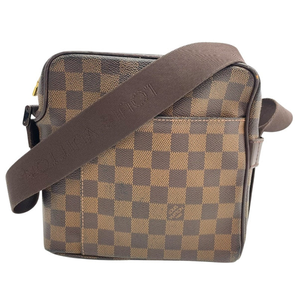 ルイ・ヴィトン LOUIS VUITTON オラフPM N41442 ブラウン ダミエ メンズ ショルダーバッグ
