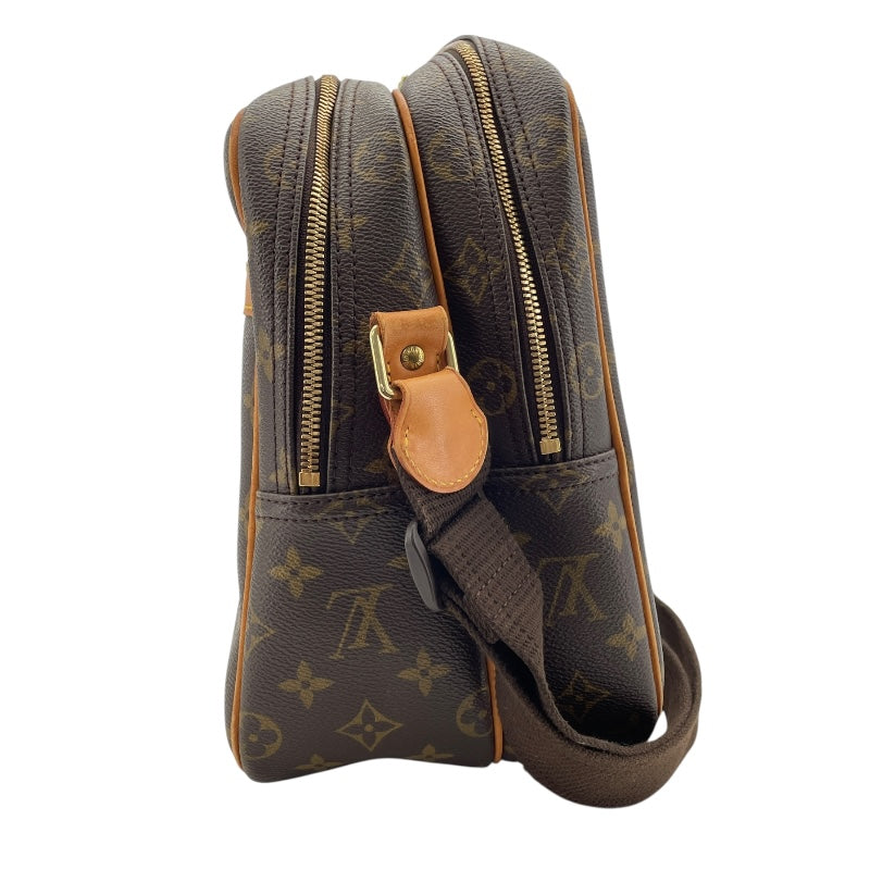 ルイ・ヴィトン LOUIS VUITTON リポーターGM M45252 ブラウン モノグラムキャンバス レディース ショルダーバッグ
