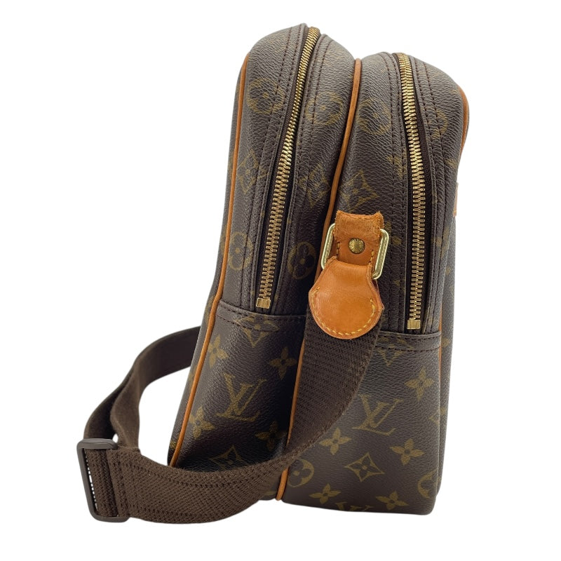 ルイ・ヴィトン LOUIS VUITTON リポーターGM M45252 ブラウン モノグラムキャンバス レディース ショルダーバッグ