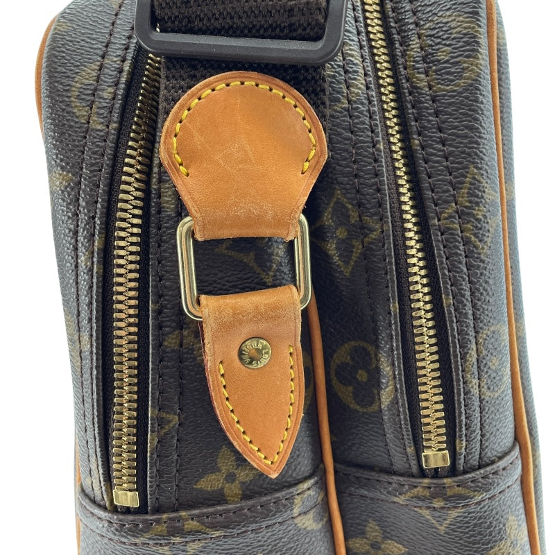 ルイ・ヴィトン LOUIS VUITTON リポーターGM M45252 ブラウン モノグラムキャンバス レディース ショルダーバッグ