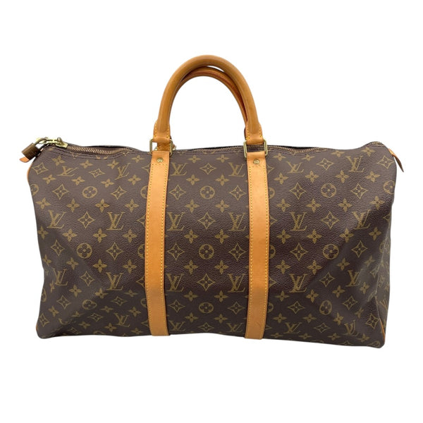 ルイ・ヴィトン LOUIS VUITTON キーポル50 M41426 ブラウン モノグラム ユニセックス ボストンバッグ