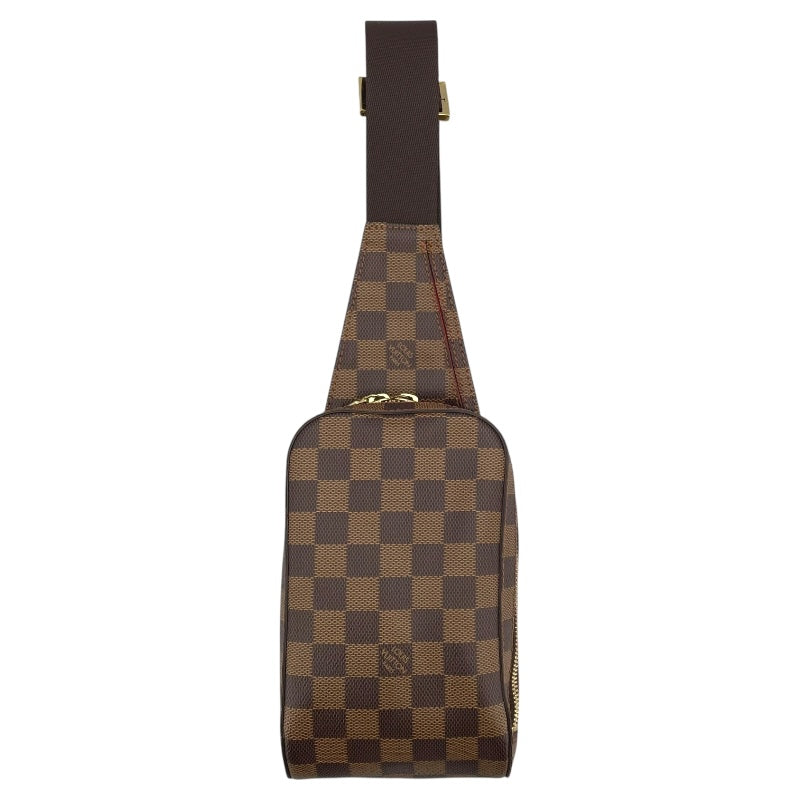 ルイ・ヴィトン LOUIS VUITTON ジェロニモス N51994 ブラウン ダミエ ユニセックス ボディバッグ