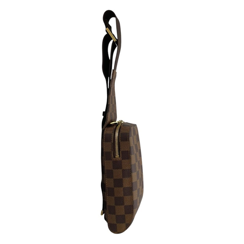 ルイ・ヴィトン LOUIS VUITTON ジェロニモス N51994 ブラウン ダミエ ユニセックス ボディバッグ