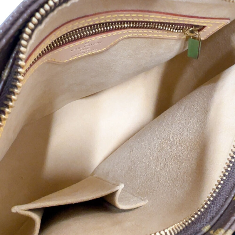 ルイ・ヴィトン LOUIS VUITTON ルーピングMM M51146 ブラウン　ゴールド金具 モノグラム レディース ハンドバッグ
