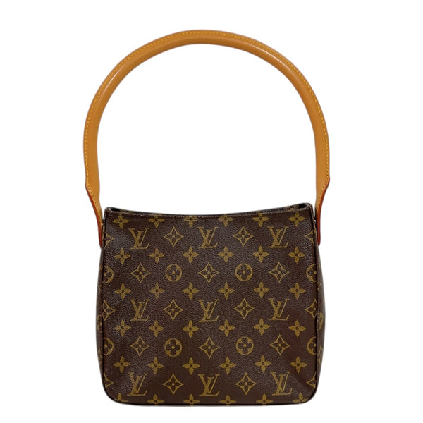 ルイ・ヴィトン LOUIS VUITTON ルーピングMM M51146 ブラウン　ゴールド金具 モノグラム レディース ハンドバッグ