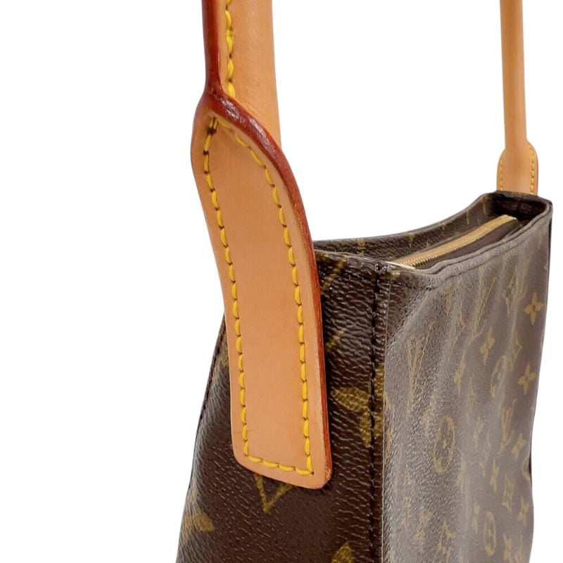 ルイ・ヴィトン LOUIS VUITTON ルーピングMM M51146 ブラウン　ゴールド金具 モノグラム レディース ハンドバッグ