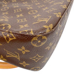ルイ・ヴィトン LOUIS VUITTON ルーピングMM M51146 ブラウン　ゴールド金具 モノグラム レディース ハンドバッグ