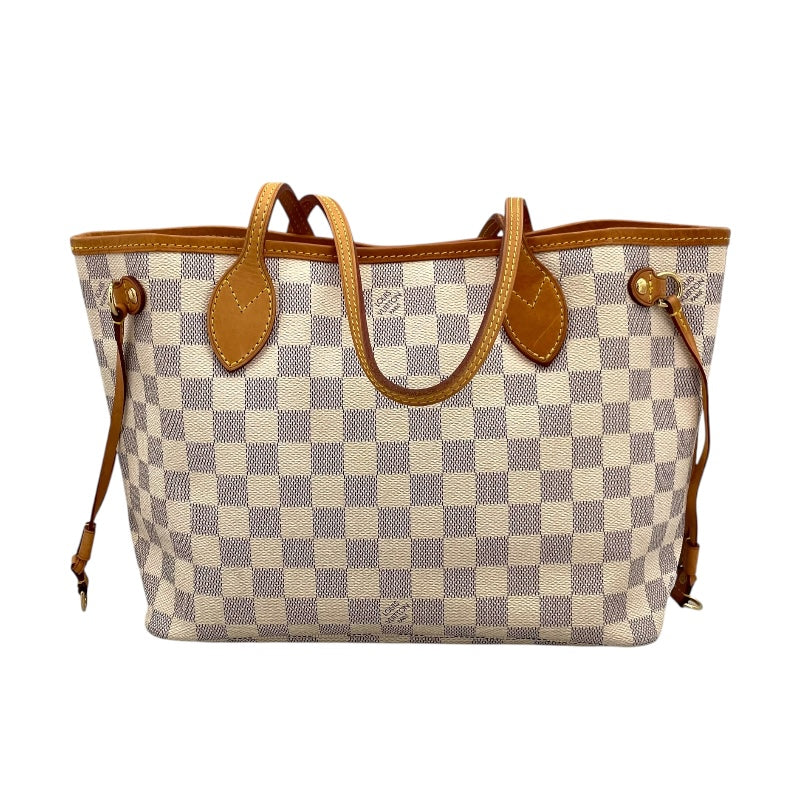ルイ・ヴィトン LOUIS VUITTON ネヴァーフルPM N40605 ホワイト ダミエ・アズール レディース トートバッグ
