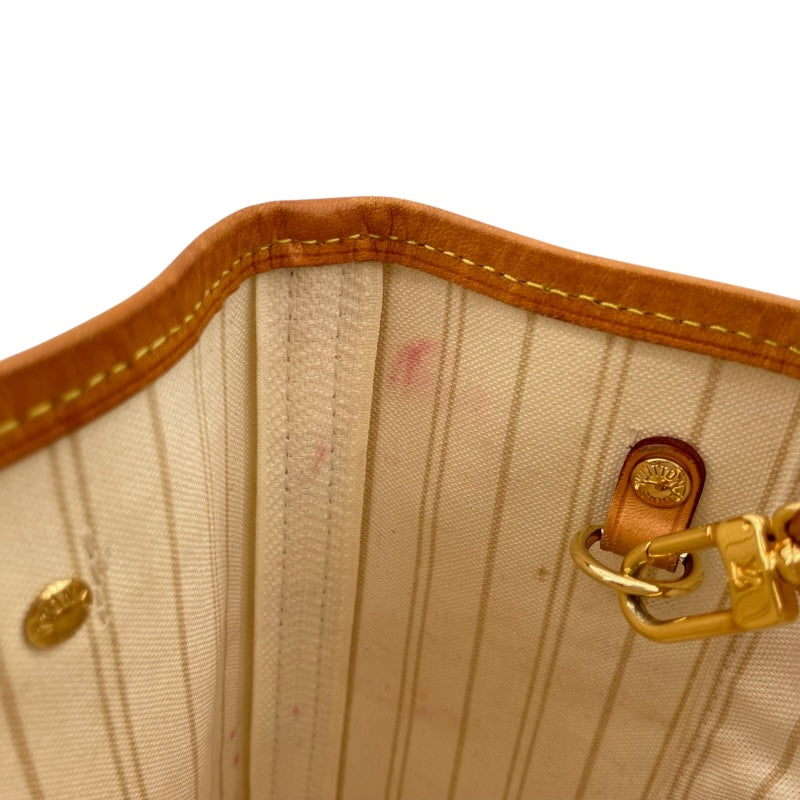 ルイ・ヴィトン LOUIS VUITTON ネヴァーフルPM N40605 ホワイト ダミエ・アズール レディース トートバッグ