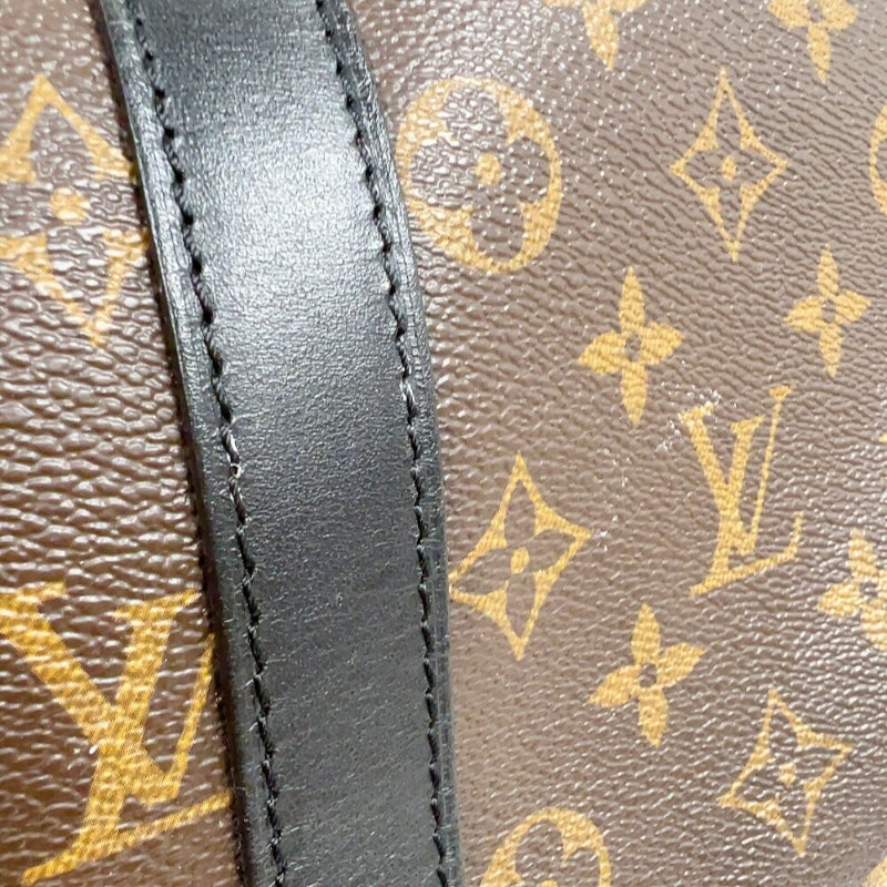 ルイ・ヴィトン LOUIS VUITTON キーポル・バンドリエール 45 M56711 ブラウン/ブラック　ゴールド金具 モノグラム・マカサー メンズ ボストンバッグ