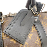 ルイ・ヴィトン LOUIS VUITTON キーポル・バンドリエール 45 M56711 ブラウン/ブラック　ゴールド金具 モノグラム・マカサー メンズ ボストンバッグ