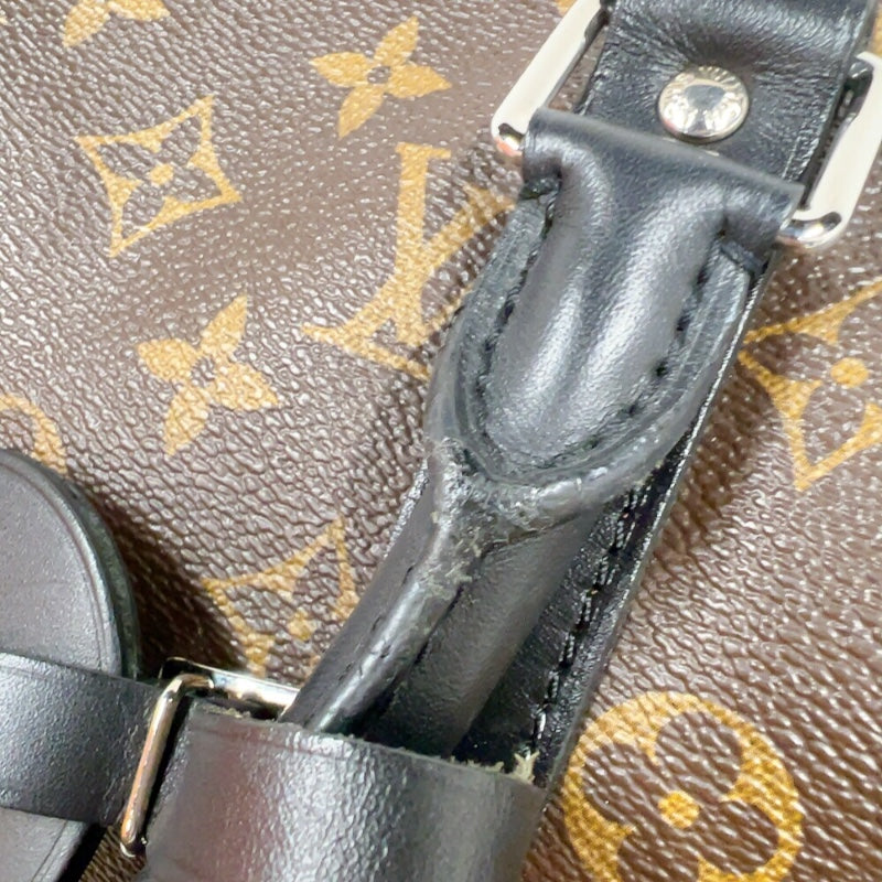 ルイ・ヴィトン LOUIS VUITTON キーポル・バンドリエール 45 M56711 ブラウン/ブラック　ゴールド金具 モノグラム・マカサー メンズ ボストンバッグ