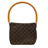 ルイ・ヴィトン LOUIS VUITTON ルーピングMM M51146 ブラウン モノグラム・キャンバス レディース ショルダーバッグ