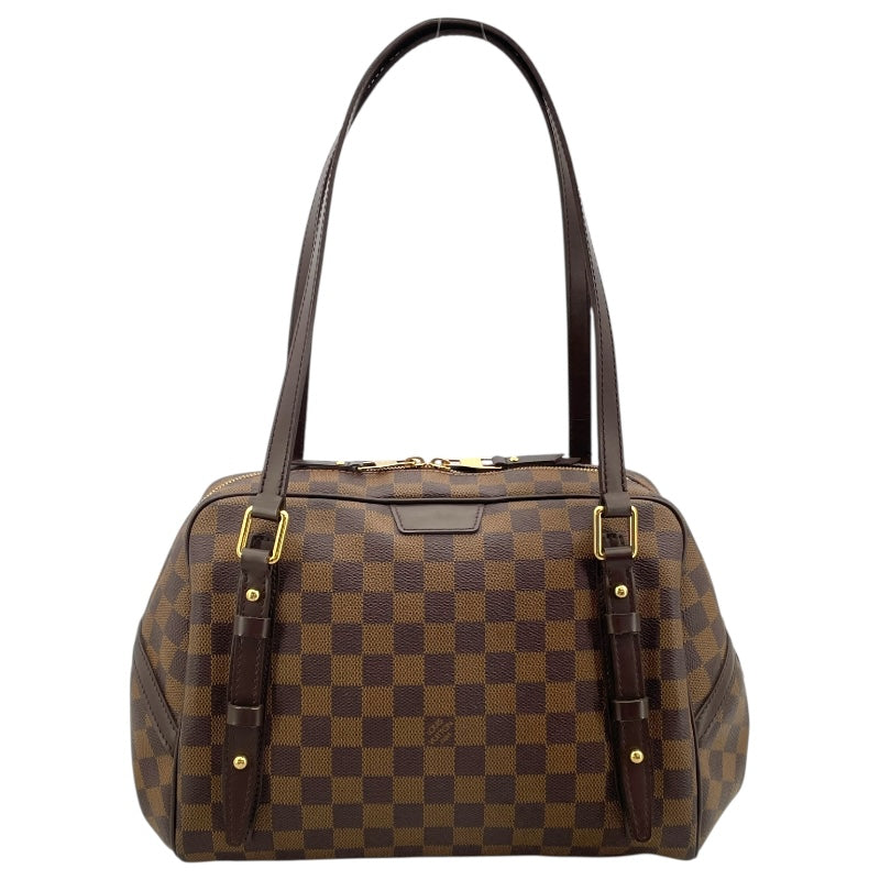ルイ・ヴィトン LOUIS VUITTON リヴィントンPM N41157 ブラウン ダミエ ユニセックス ハンドバッグ