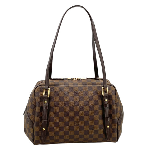 ルイ・ヴィトン LOUIS VUITTON リヴィントンPM N41157 ブラウン ダミエ ユニセックス ハンドバッグ