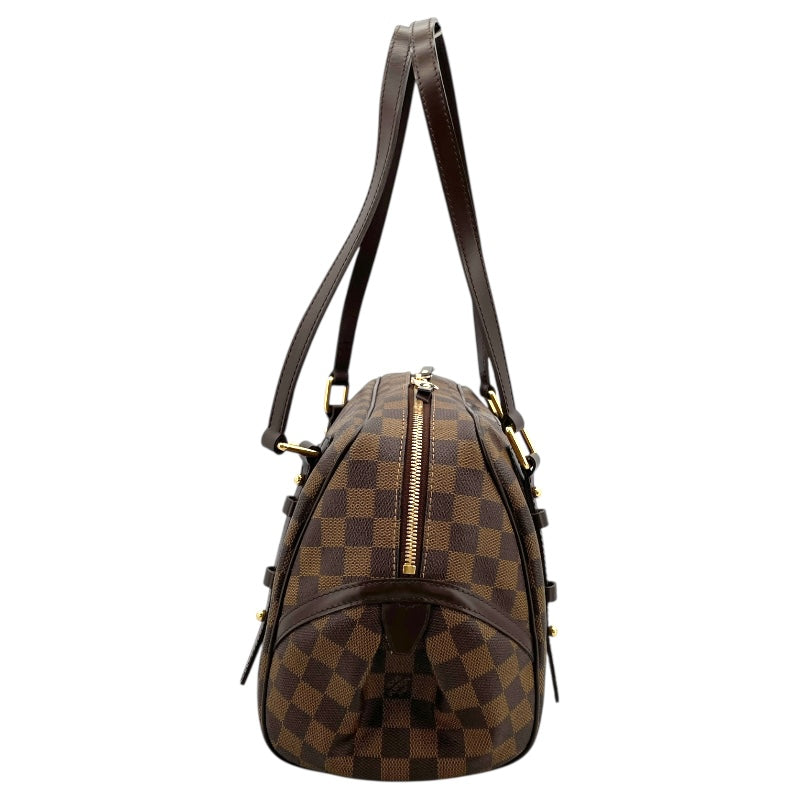 ルイ・ヴィトン LOUIS VUITTON リヴィントンPM N41157 ブラウン ダミエ ユニセックス ハンドバッグ