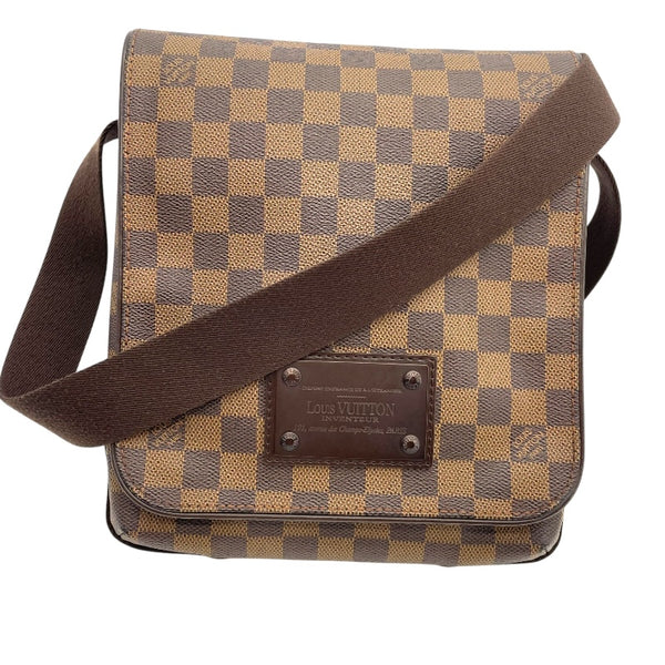 ルイ・ヴィトン LOUIS VUITTON ブルックリンPM N51210 ブラウン ダミエ ユニセックス ショルダーバッグ