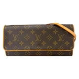 ルイ・ヴィトン LOUIS VUITTON ポシェット・ツインGM M51852 ブラウン モノグラム レディース ショルダーバッグ