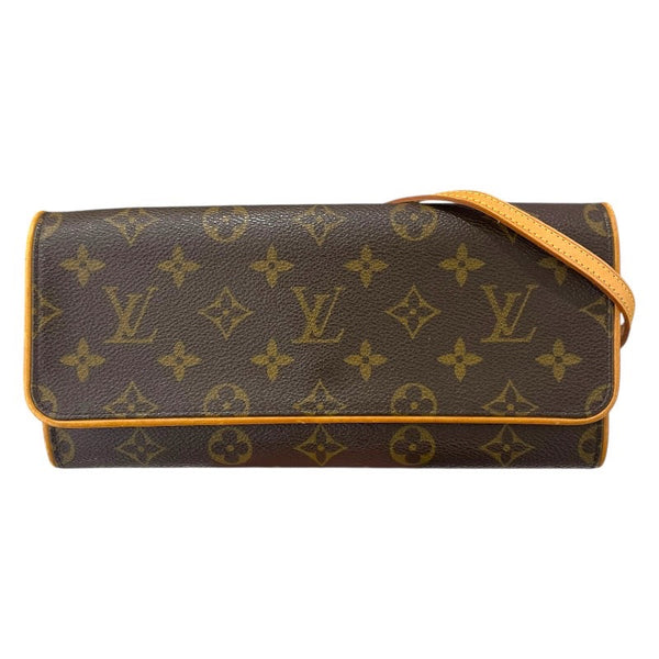 ルイ・ヴィトン LOUIS VUITTON ポシェット・ツインGM M51852 ブラウン モノグラム レディース ショルダーバッグ