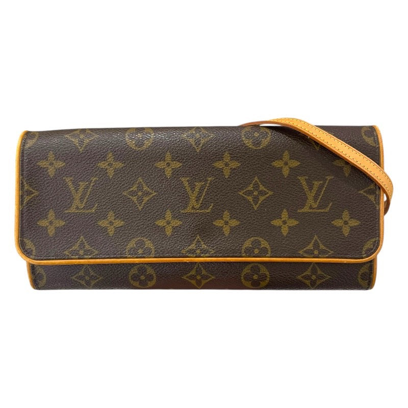 ルイ・ヴィトン LOUIS VUITTON ポシェット・ツインGM M51852 ブラウン モノグラム レディース ショルダーバッグ