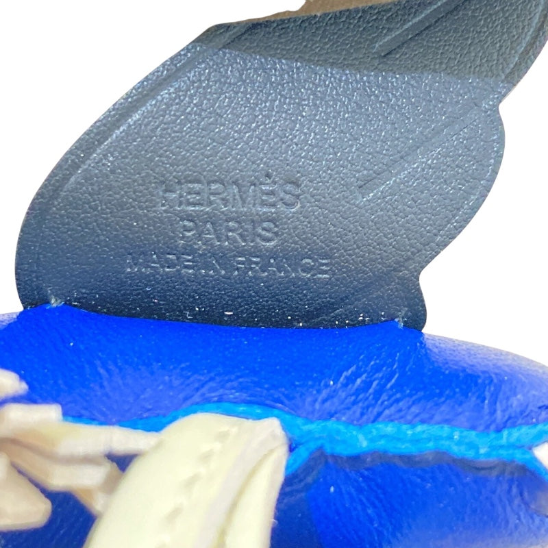 エルメス HERMES ロデオペガサスPM W刻 ブルーフランス/ブラック/クレ アニョーミロ レディース その他小物