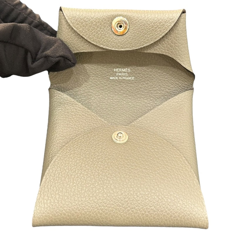 エルメス HERMES バスティアヴェルソ B刻印 グリメイヤー エバーカラー ユニセックス コインケース