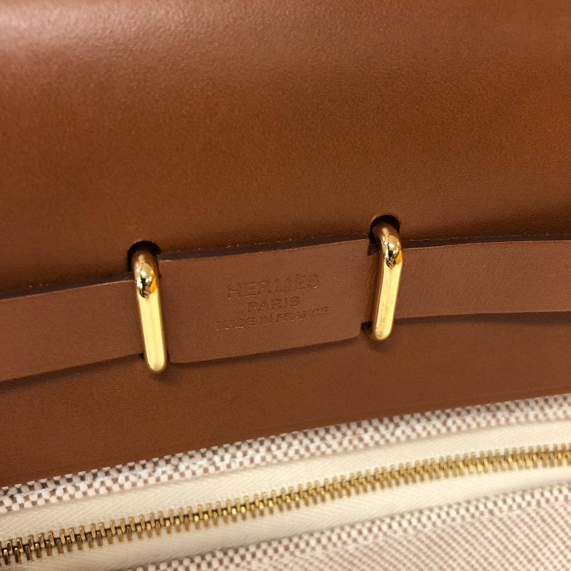 【上品なデザイン♪】HERMES エールバッグ ジップ ミニ エルメス HERMES エールバッグジップミニ W刻 エクリュ