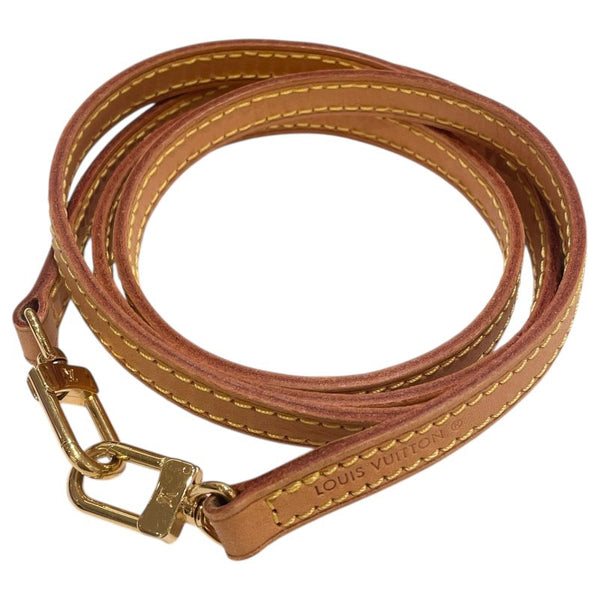 ルイ・ヴィトン LOUIS VUITTON ショルダーストラップ ベージュ ゴールド金具 レザー ユニセックス ショルダーストラップ