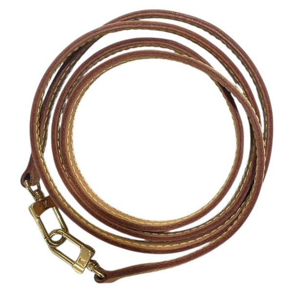 ルイ・ヴィトン LOUIS VUITTON ショルダーストラップ ベージュ ゴールド金具 レザー ユニセックス ショルダーストラップ