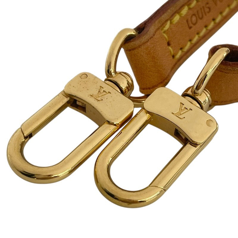 ルイ・ヴィトン LOUIS VUITTON ショルダーストラップ ベージュ ゴールド金具 レザー ユニセックス ショルダーストラップ