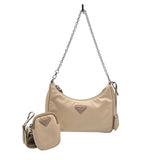 プラダ PRADA Re-Edition2005　バッグ 1BH204 ベージュ×SV金具 ナイロン レディース ショルダーバッグ