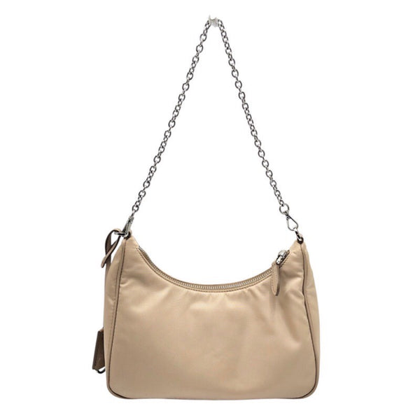 プラダ PRADA Re-Edition2005　バッグ 1BH204 ベージュ×SV金具 ナイロン レディース ショルダーバッグ
