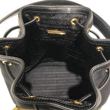 プラダ PRADA デュエットバケットバッグ 1BH038 ブラック ナイロンジャガード レディース ショルダーバッグ